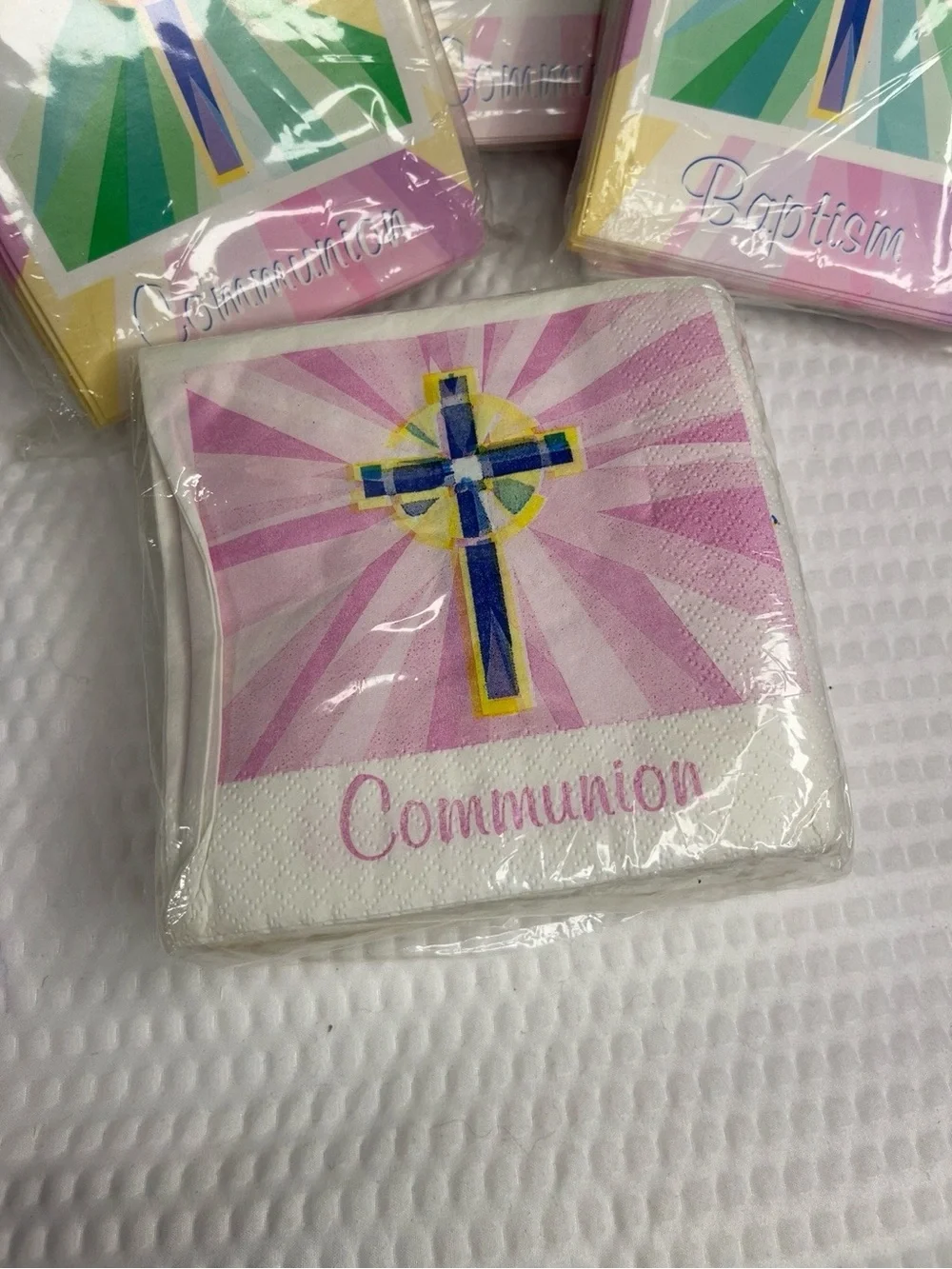 Vintage Communion Party Supplies Bundle Invitations Napkins Baptism Religious